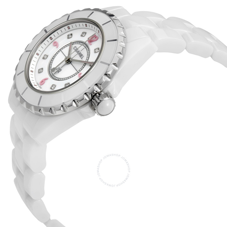 Chanel J12 White Lacquered Dial Ladies Watch H4863
