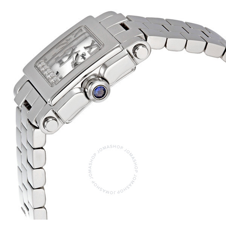 Chopard Happy Sport Square Steel Diamond Ladies Watch 278516-3002