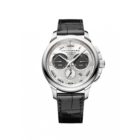 Chopard L.U.C. Chrono One Silver Dial 18 Carat White Gold Men's watch 161928-1001