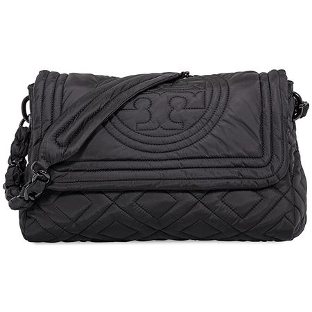 Tory Burch Fleming Small Quilted Nylon Shoulder Bag 55143-001