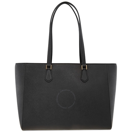 Tory Burch Robinson Textured Leather Tote- Black 53063-001