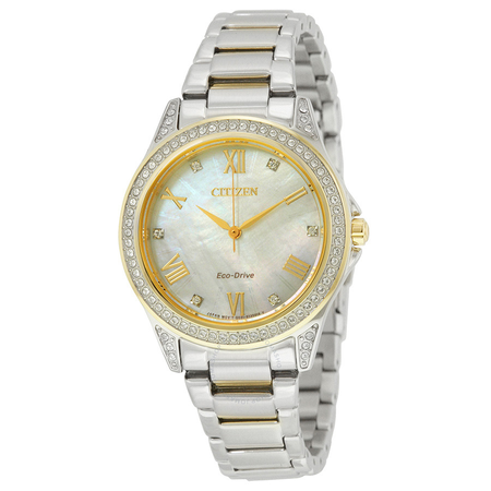 Citizen POV Eco-Drive Mother of Pearl Dial Ladies Watch EM0234-59D