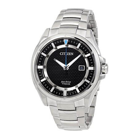 Citizen Eco-Drive Titanium Sapphire Crystal Black Dial Men's Watch AW1400-52E