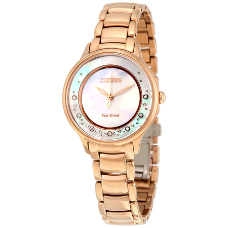 Citizen Circle of Time Eco-Drive Rose Gold-Tone Stainless Steel Ladies Watch EM0382-86D