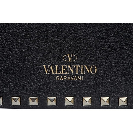 Valentino Rockstud Grainy Calfskin Crossbody Bag- Black RW2B0C25VSL 0NO