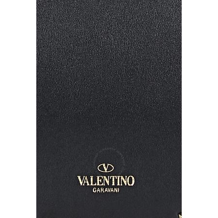 Valentino Rockstud Leather Clutch- Black PW2B0A88BOL 0NO