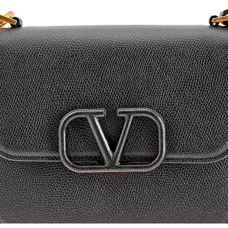 Valentino Small VSLING Shoulder Bag- Black SW0B0F01RQR 0NO