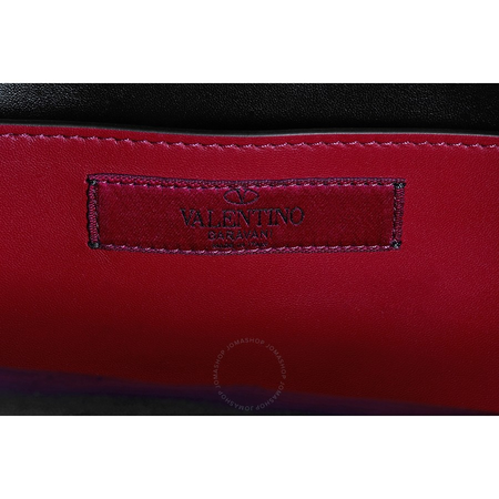 Valentino Ladies Leather Rockstud Spike Black Small Backpack B0C48 NAP 0NO