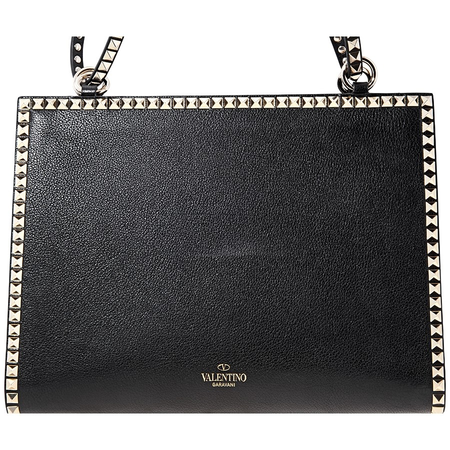 Valentino Rockstud Shoulder Bag- Black QW0B0C69KTQ-0NO