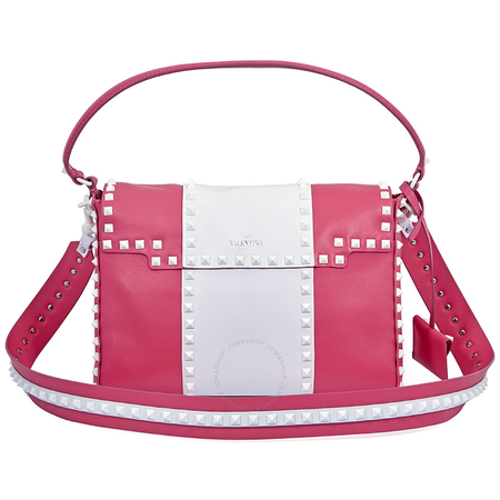 Valentino Rockstud Shoulder Bag- Bright Pink B0A85YDW 0S3