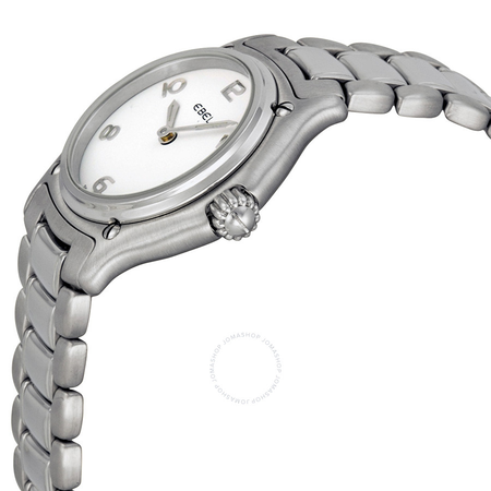 Ebel Classic White Dial Stainless Steel Ladies Watch 9090211/10665P