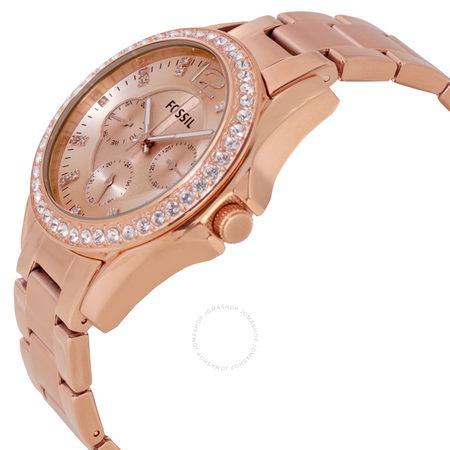 Fossil Riley Multi-Function Rose Gold-plated Ladies Watch ES2811