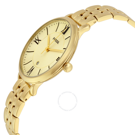 Fossil Jacqueline Champagne Dial Gold-tone Ladies Watch ES3434