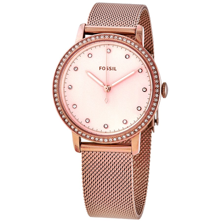 Fossil Fossil Neely Quartz Crystal Pastel Pink Dial Ladies Watch ES4364 ES4364