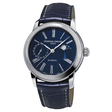 Frederique Constant Classic Moonphase Automatic Blue Dial Men's Watch FC-712MN4H6