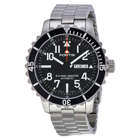 Fortis Marinmaster Black Dial Stainless Steel Men's Watch 670.10.41 M