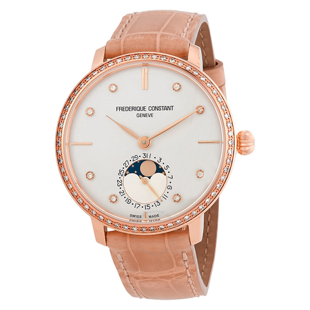 Frederique Constant Slimline Moonphase Automatic Ladies Watch FC-703VD3SD4