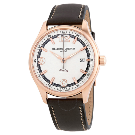 Frederique Constant Vintage Rally Silver Dial Automatic Men's Leather Watch FC-303WGH5B4