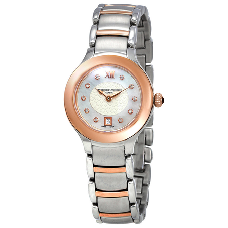 Frederique Constant Delight White Mother of Pearl Dial Ladies Watch FC-220WHD2ER2B