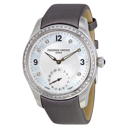 Frederique Constant Maxitime Mother of Pearl Dial Diamond Ladies Watch FC-700MPWD3MD6-GR