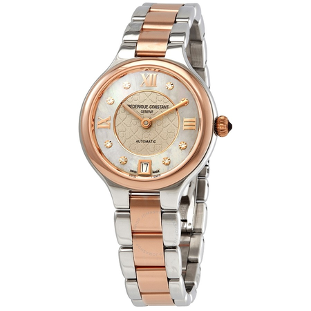 Frederique Constant Classics Delight Automatic Diamond Ladies Two Tone Watch FC-306LGHD3ER2B