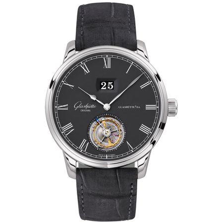 Glashutte Senator Tourbillon Grey Dial Men's Watch 94-03-04-04-04