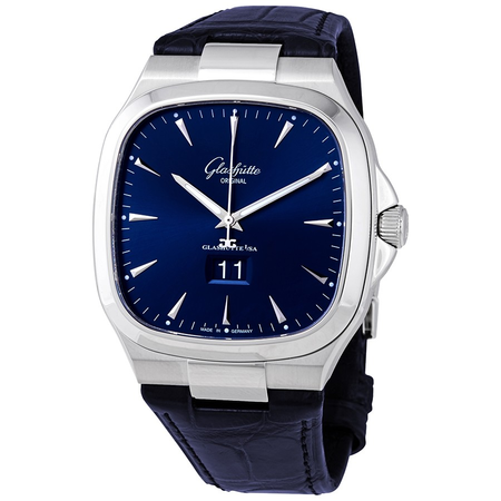 Glashutte Seventies Blue Dial Automatic Men's Watch 39-47-13-12-04