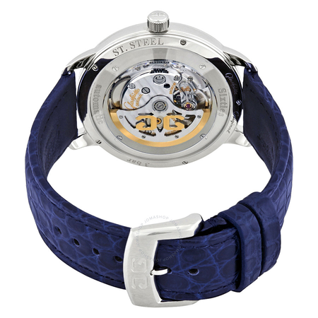 Glashutte Sixties Blue Dial Automatic Men's Watch 39-47-06-02-04