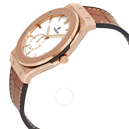 Hublot Classic Fusion Classico Ultra Thin 18kt Rose Gold White Dial Men's Watch 515.OX.2210.LR
