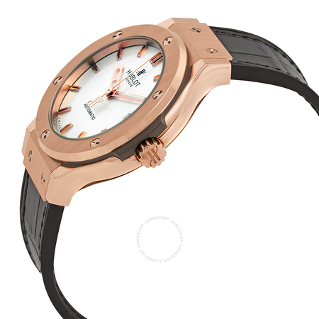 Hublot Classic Fusion 18kt Rose Gold White Dial Automatic Unisex Watch 565OX2610LR 565.OX.2610.LR