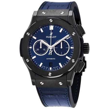 Hublot Classic Fusion Blue Sunray Dial Automatic Men's Chronograph Watch 541.CM.7170.LR