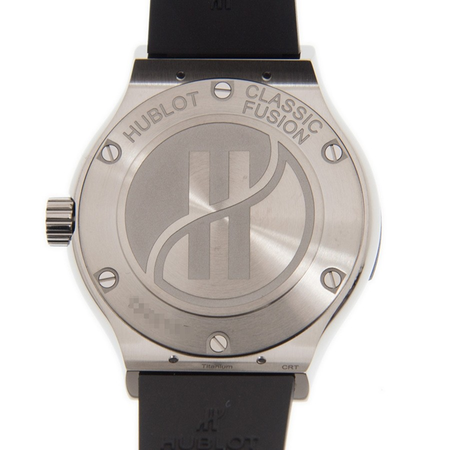 Hublot Classic Fusion Mat Black Dial Ladies Diamonds Watch 581.NX.1171.RX.1704
