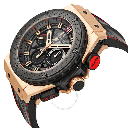 Hublot King Power Automatic  Black Dial 18kt Rose Gold Men's Watch 703.OM.6912.HR.FMC12