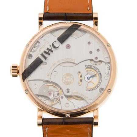 IWC Portofino Silver-Plated Dial 18K Rose Gold Men's Watch IW511101