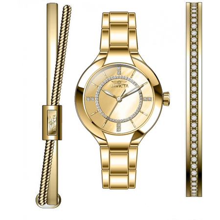 Invicta Angel Crystal Gold Dial Ladies Watch 29322