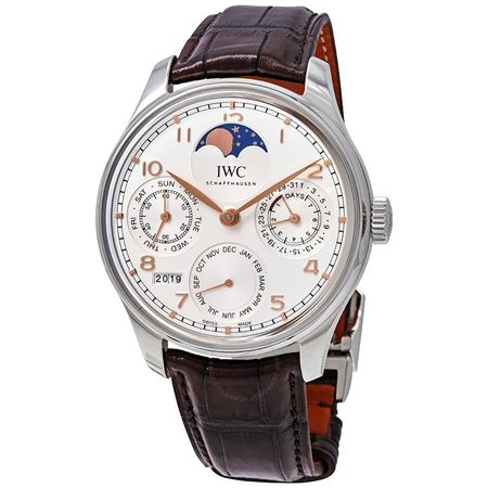 IWC Portugieser Boutique Shanghai Perpetual Calendar Automatic White Dial Men's Watch IW503307