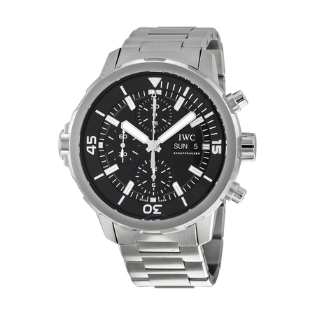 IWC Aquatimer Automatic Chronograph Black Dial Stainless Steel Men's Watch IW376804