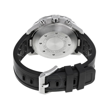IWC Aquatimer Chronograph Automatic Black Dial Black Rubber Men's Watch 3767-11BLK
