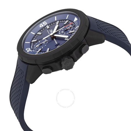 IWC Aquatimer Laureus Sport for Good Chronograph Automatic Blue Dial Men's Watch IW379507