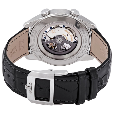 Jaeger LeCoultre Polaris Black Dial Automatic Men's Leather Watch Q9008470