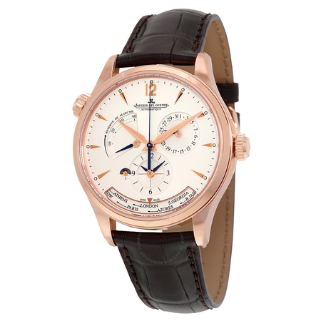 Jaeger LeCoultre Master Control Geographic Automatic Silver Dial 18kt Pink Gold Men's Watch Q1422521