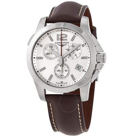 Longines Conquest Chronograph Quartz Silver Dial Men's Watch L3.702.4.76.5