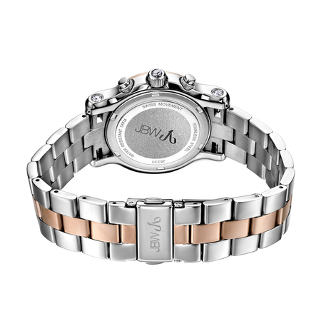 JBW Laurel Silver Multi-Function Diamond Dial Two-tone Steel Bracelet Ladies Watch J6330D