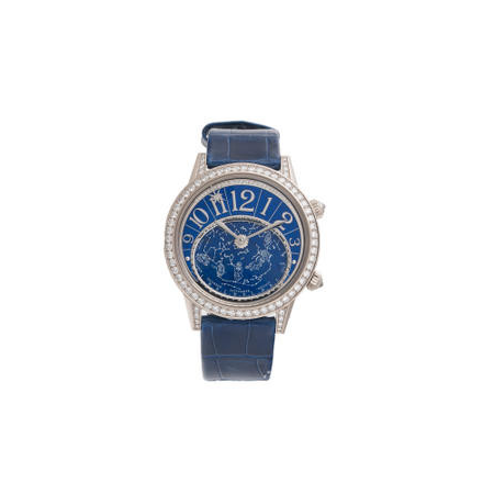 Jaeger LeCoultre Rendez-Vous Celestial Blue Dial Alligator Leather Automatic Ladies Watch Q3483590