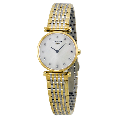 Longines La Grande Classique Diamond Mother of Pearl Two-Tone Steel Ladies Watch L4.209.2.87.7