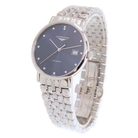 Longines La Grande Automatic Diamond Blue Dial Watch L48104976 L4.810.4.97.6