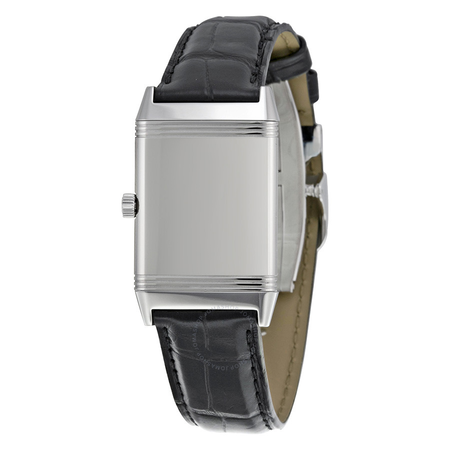 Jaeger LeCoultre Reverso Classique White Dial Black Leather Ladies Watch Q2518412