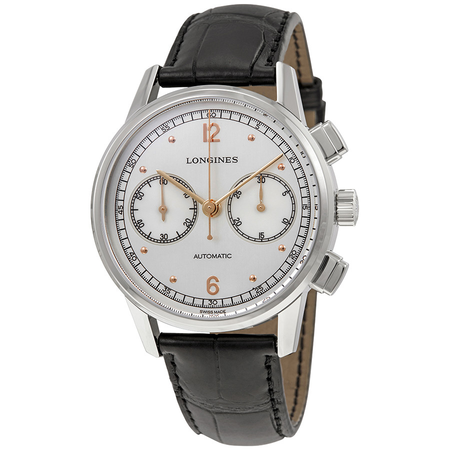 Longines Heritage Chronograph Automatic Silver Dial Men's Watch L2.814.4.76.0