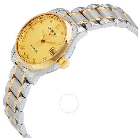Longines Master Collection Automatic Gold Dial Ladies Watch L21285377 L2.128.5.37.7