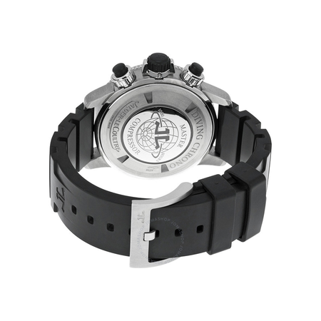 Jaeger LeCoultre Master Compressor Black Dial Titanium Black Rubber Men's Watch Q186T670